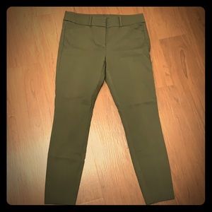 Loft, marissa skinny pants- army green size 6